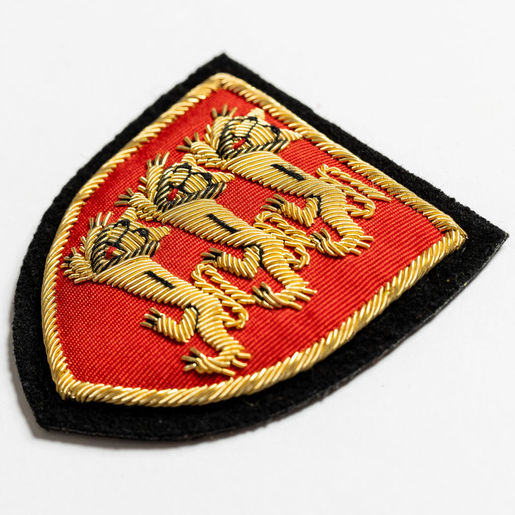 Arms of Plantagenet - Three Lions Blazer Badge (4334449229896)