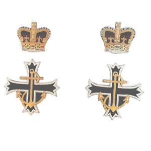 ROYAL NAVY CHAPLAINS SCARF BADGES (QUEEN'S CROWN) (4334370422856)