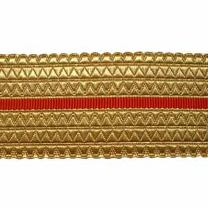 Gold/Red Belt Lace - 2 W/M Gold, 2 Inches (4344149737544)