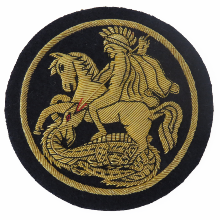 St George & Dragon Gold Blazer Badge (4334449426504)