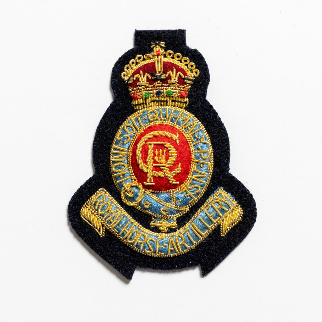 3rd Royal Horse Artillery Beret Badge on Navy (4344044257352)