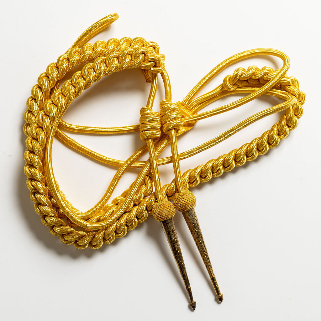 Gold Aiguillette with Tags and Netted Tops (4334357184584)