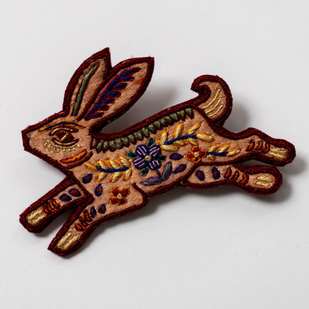 Hal the Hare Brooch (8158582341891)
