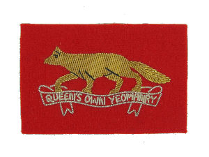 Queens Own Yeomanry Beret Badge (Running Fox) (4334340702280)