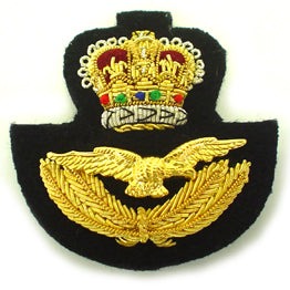 RAF BERET BADGE ON BLACK (4334376550472)