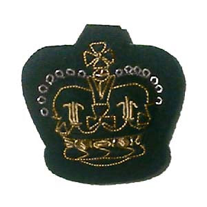 CROWN - ARM 1" ROYAL GREEN JACKETS ON RIFLE GREEN (4334364590152)