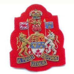 Canadian Royal Arms No1 Dress on Scarlet (4334413578312)