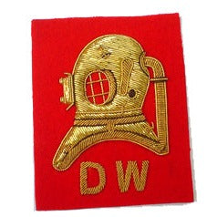 DIVERS HELM FULL SIZE S.W. OR D.W. ON NAVY OR RED (4334323793992)