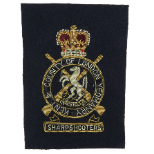 Kent & County London Sharpshooters blazer badge (4334452375624)