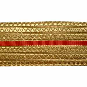 Gold/Red Belt Lace - 2 W/M Gold 2 1/2 Inches (4344149704776)
