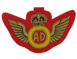 AIR DESPATCH R.A.A.S.C WINGS MESS DRESS ON SCARLET (4344224677960)