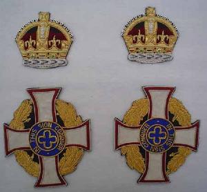 Royal Army Chaplainï¿½s Scarf Badges with King's Crown (4344137646152)