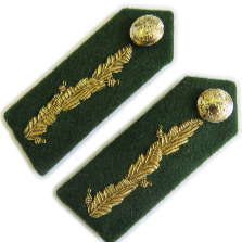 General's Service Dress Oakleaf Gorgets Dental Green (4334491729992)