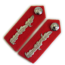 Lietenant Service Dress Oakleaf Gorgets Scarlet (4334495596616)