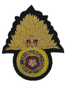 Royal Regimental Fusiliers Gold Flame Blazer Badge (4334575779912)