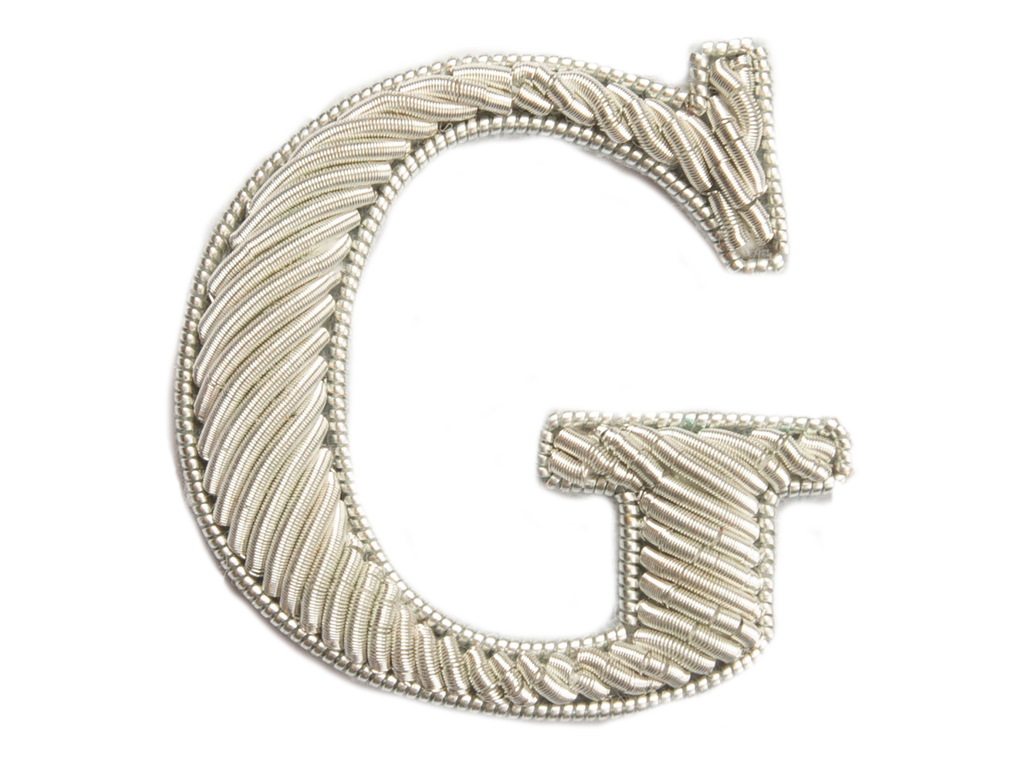 Silver Goldwork Initial Letter (6695712653491)